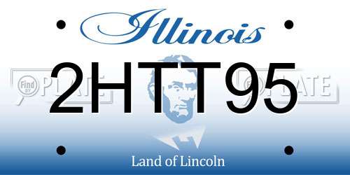 2HTT95 Illinois License Plate