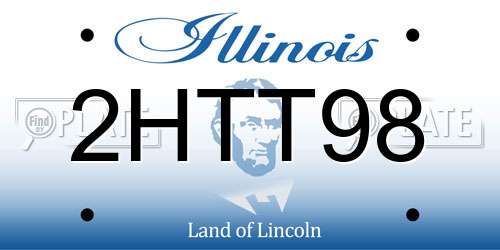 2HTT98 Illinois License Plate