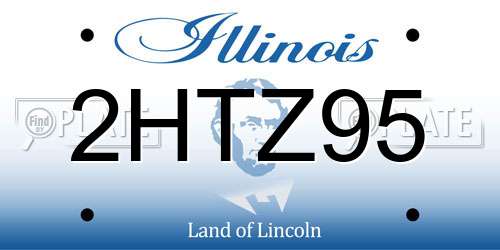 2HTZ95 Illinois License Plate