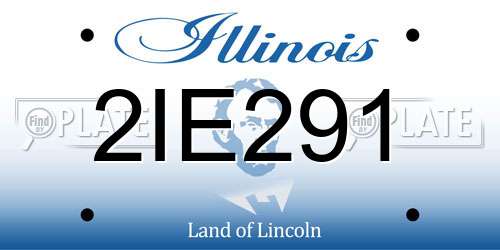2IE291 Illinois License Plate