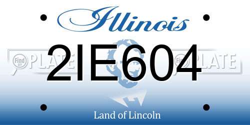 2IE604 Illinois License Plate