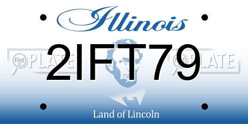 2IFT79 Illinois License Plate