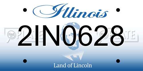 2IN0628 Illinois License Plate
