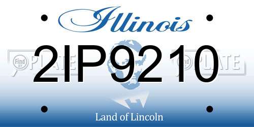 2IP9210 Illinois License Plate