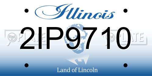 2IP9710 Illinois License Plate