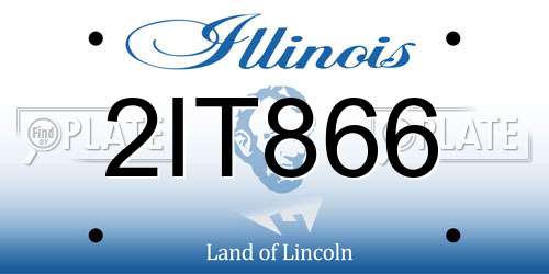 2IT866 Illinois License Plate