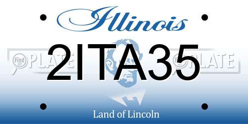 2ITA35 Illinois License Plate