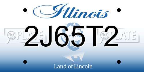 2J65T2 Illinois License Plate