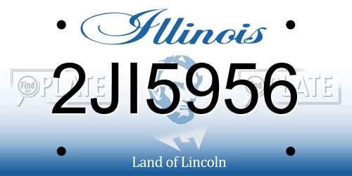 2JI5956 Illinois License Plate