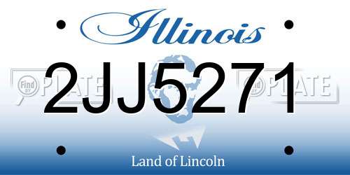 2JJ5271 Illinois License Plate
