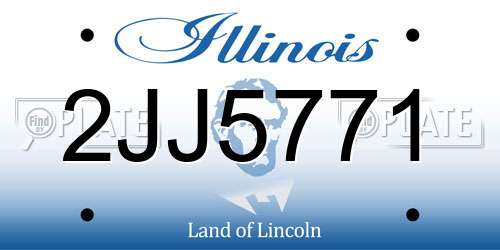 2JJ5771 Illinois License Plate