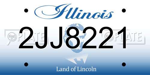 2JJ8221 Illinois License Plate