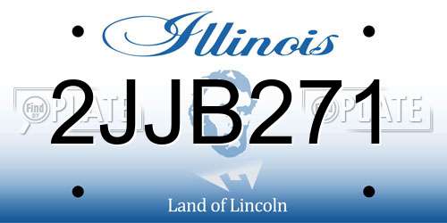 2JJB271 Illinois License Plate