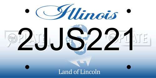 2JJS221 Illinois License Plate