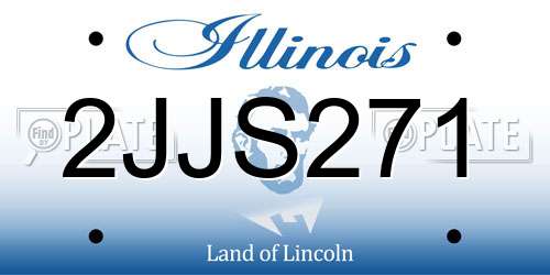 2JJS271 Illinois License Plate