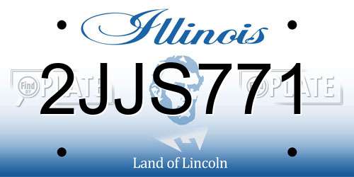 2JJS771 Illinois License Plate