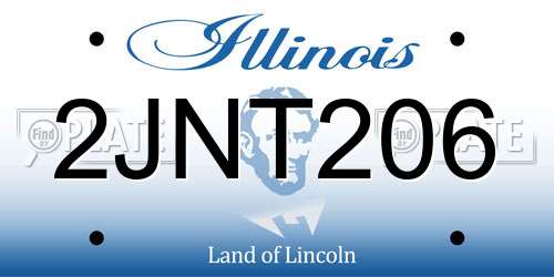 2JNT206 Illinois License Plate