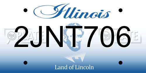 2JNT706 Illinois License Plate