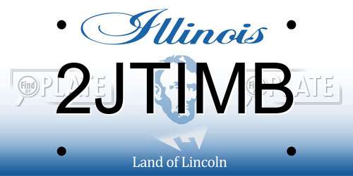 2JTIMB Illinois License Plate