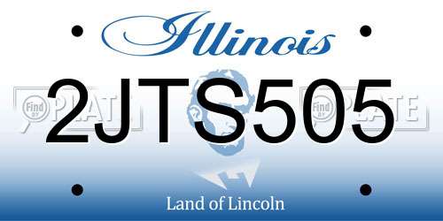 2JTS505 Illinois License Plate
