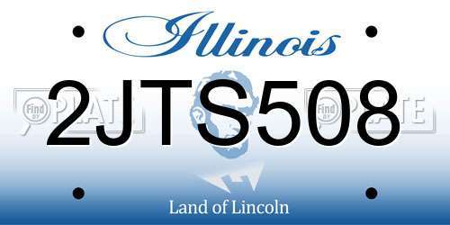 2JTS508 Illinois License Plate