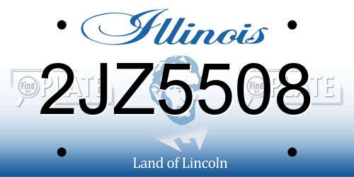 2JZ5508 Illinois License Plate