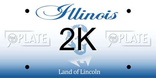 2K Illinois License Plate