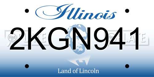 2KGN941 Illinois License Plate