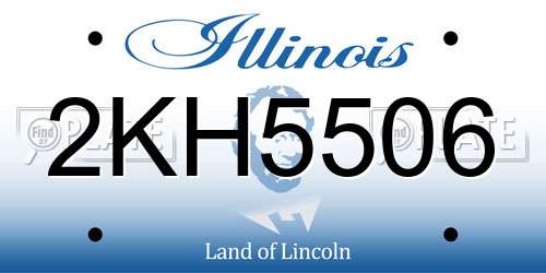 2KH5506 Illinois License Plate