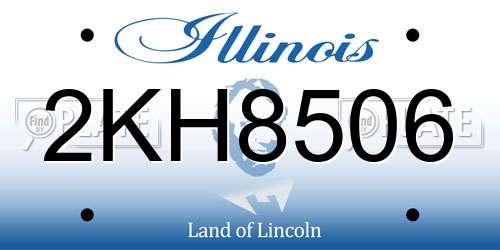 2KH8506 Illinois License Plate