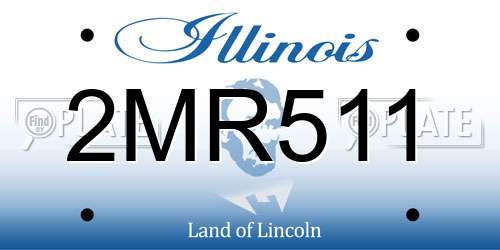 2MR511 Illinois License Plate