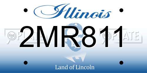2MR811 Illinois License Plate