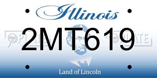 2MT619 Illinois License Plate