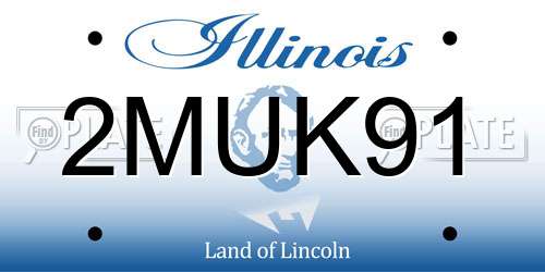 2MUK91 Illinois License Plate