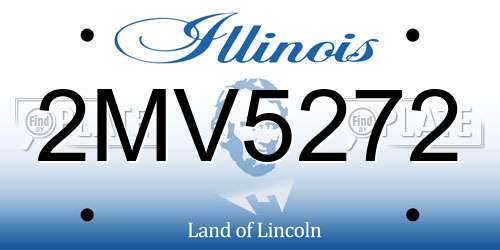 2MV5272 Illinois License Plate