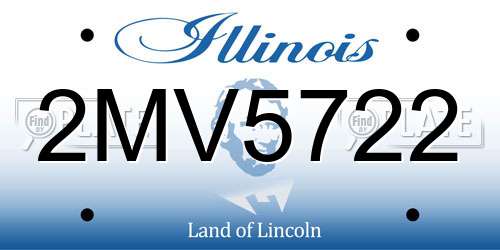 2MV5722 Illinois License Plate