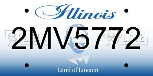 2MV5772 Illinois License Plate