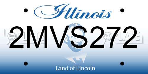 2MVS272 Illinois License Plate