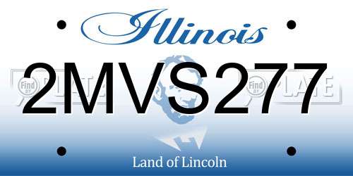 2MVS277 Illinois License Plate