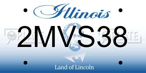 2MVS38 Illinois License Plate