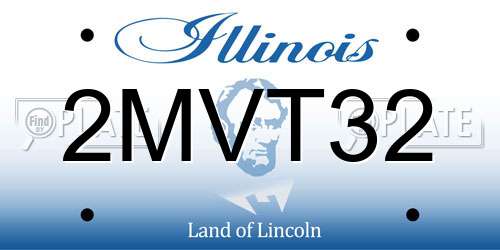 2MVT32 Illinois License Plate