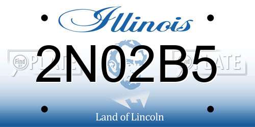 2N02B5 Illinois License Plate
