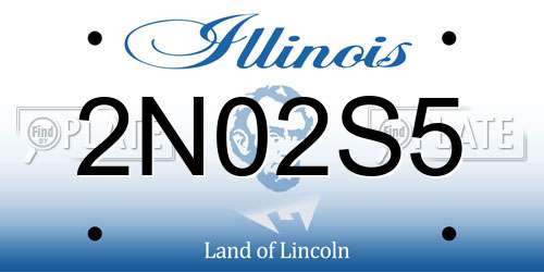 2N02S5 Illinois License Plate