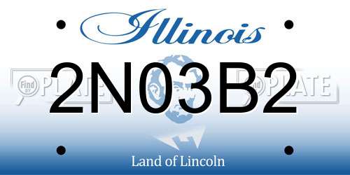 2N03B2 Illinois License Plate