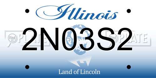 2N03S2 Illinois License Plate