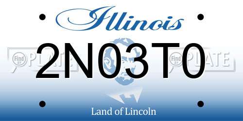 2N03T0 Illinois License Plate