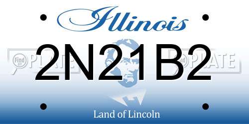 2N21B2 Illinois License Plate