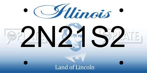 2N21S2 Illinois License Plate