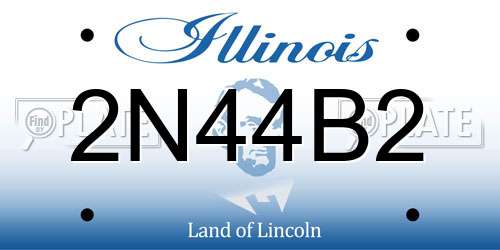 2N44B2 Illinois License Plate