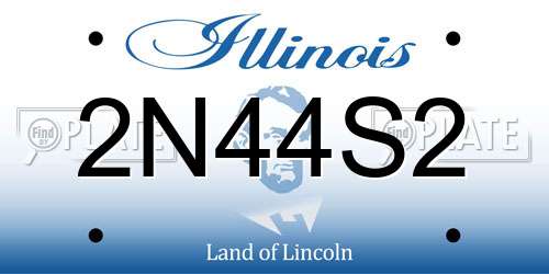 2N44S2 Illinois License Plate